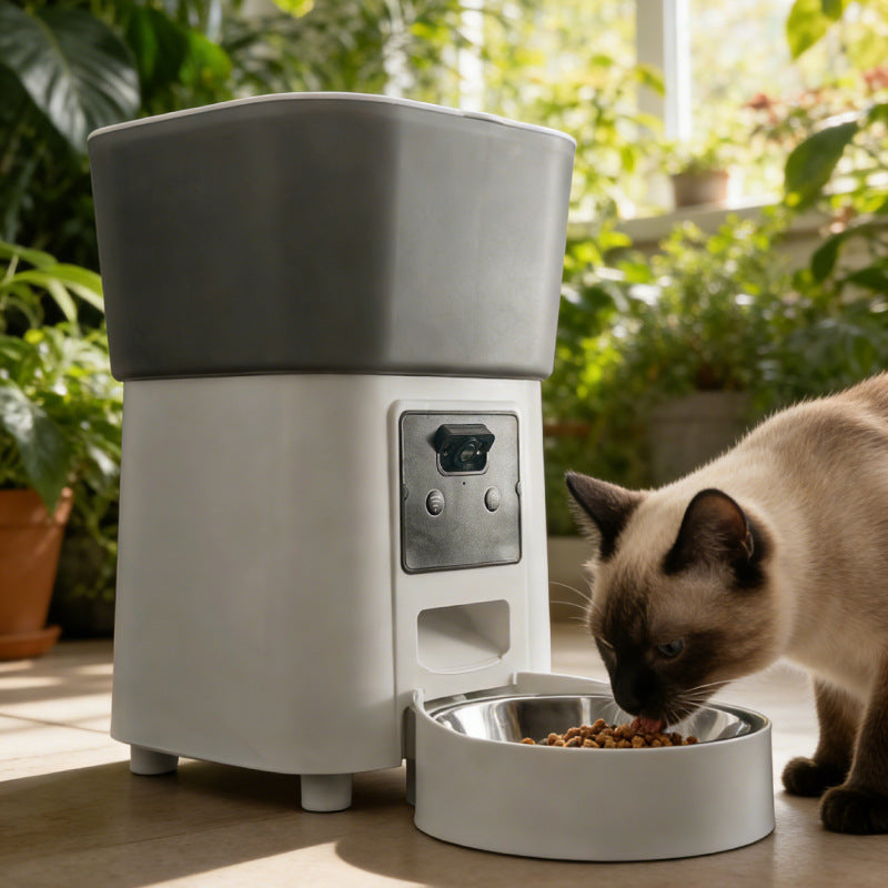 Smart Pet Feeder with Camera – 3.5L Automatic Dog & Cat Food Dispenser, WiFi Monitoring, Detachable Design