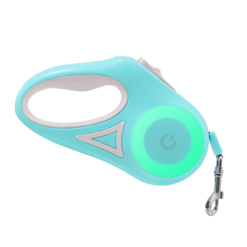 Retractable Dog Leash with LED Spotlight – Touch-Activated 100LM Light, 3M & 5M Options